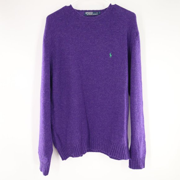 Polo Ralph Lauren Other - Polo by Ralph Lauren Purple Wool Knit Sweater L